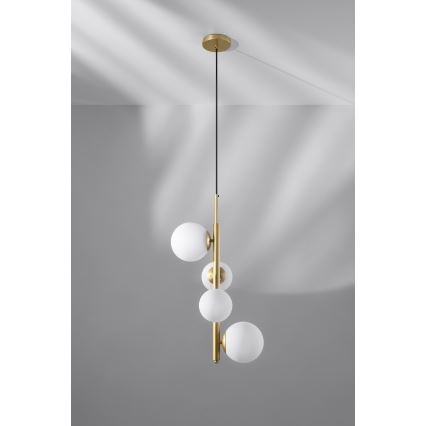 Pakabinamas sietynas CORDEL 4xG9/20W/230V aukso