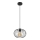 Pakabinamas sietynas CORRINI 1xE27/60W/230V diametras 25 cm juoda/permatoma