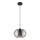 Pakabinamas sietynas CORRINI 1xE27/60W/230V diametras 25 cm juoda/pilka