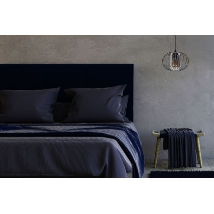 Pakabinamas sietynas CORRINI 1xE27/60W/230V diametras 25 cm juoda/pilka