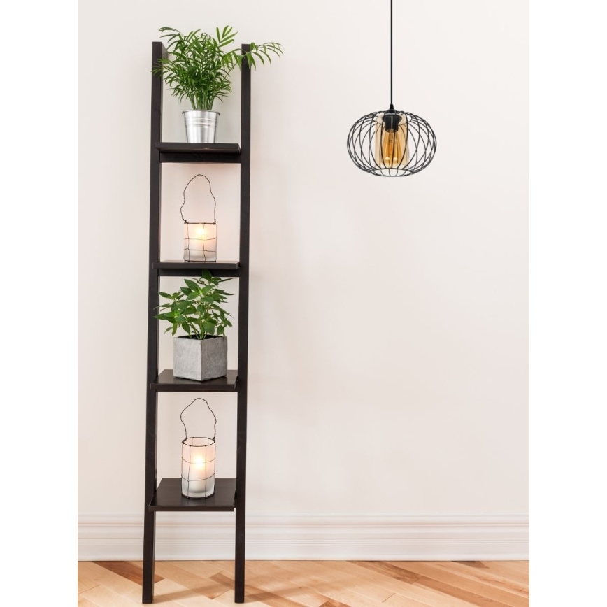 Pakabinamas sietynas CORRINI 1xE27/60W/230V diametras 25 cm juoda/smėlio spalva