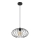 Pakabinamas sietynas CORRINI 1xE27/60W/230V diametras 34 cm juoda/permatoma