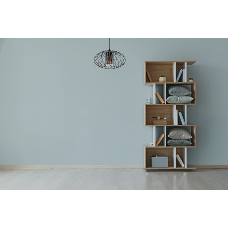 Pakabinamas sietynas CORRINI 1xE27/60W/230V diametras 34 cm juoda/pilka