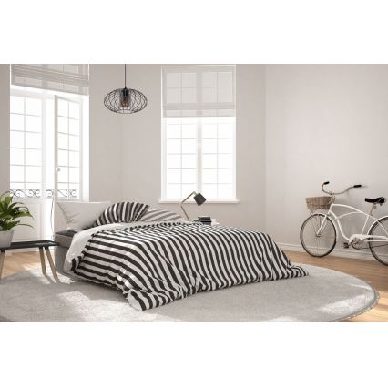 Pakabinamas sietynas CORRINI 1xE27/60W/230V diametras 34 cm juoda/pilka