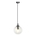 Pakabinamas sietynas COSMO 1xE14/10W/230V diametras 14 cm juoda/permatoma