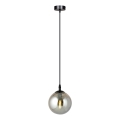 Pakabinamas sietynas COSMO 1xE14/10W/230V diametras 14 cm juoda/pilka