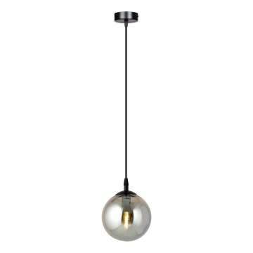 Pakabinamas sietynas COSMO 1xE14/10W/230V diametras 14 cm juoda/pilka