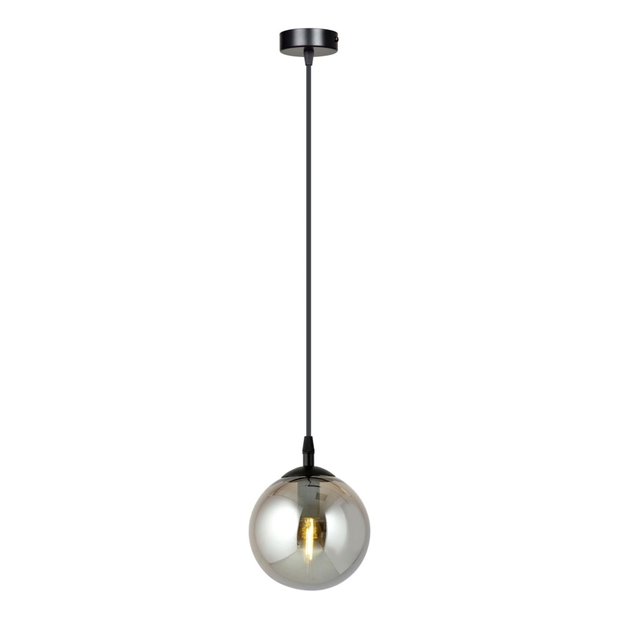 Pakabinamas sietynas COSMO 1xE14/10W/230V diametras 14 cm juoda/pilka