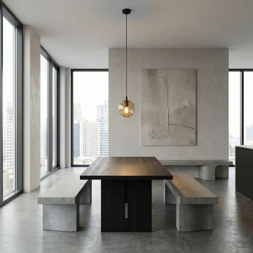 Pakabinamas sietynas COSMO 1xE14/10W/230V diametras 14 cm juoda/smėlio spalva