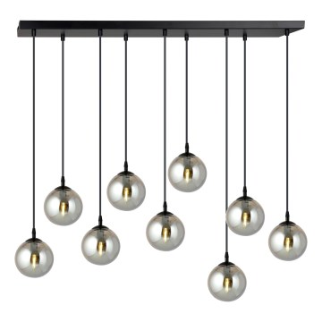Pakabinamas sietynas COSMO 9xE14/10W/230V juoda/pilka