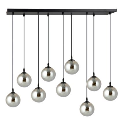 Pakabinamas sietynas COSMO 9xE14/10W/230V juoda/pilka