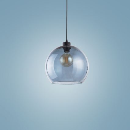 Pakabinamas sietynas CUBUS 1xE27/60W/230V mėlynas