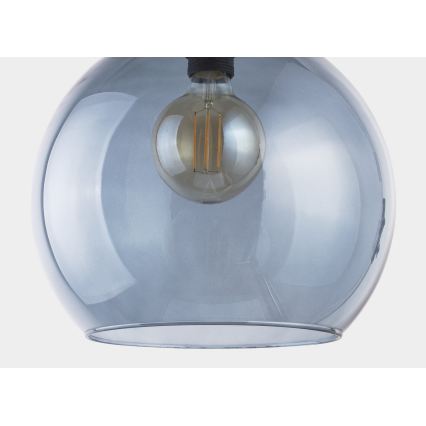 Pakabinamas sietynas CUBUS 1xE27/60W/230V mėlynas