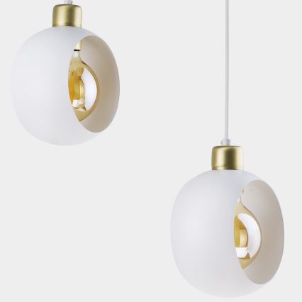 Pakabinamas sietynas CYKLOP 3xE27/60W/230V baltas