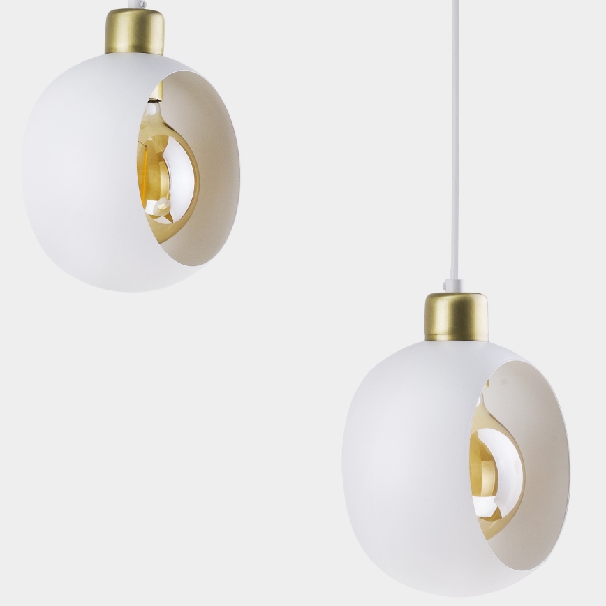 Pakabinamas sietynas CYKLOP 3xE27/60W/230V baltas