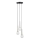 Pakabinamas sietynas DAISY 3xG9/12W/230V diametras 27 cm blizgus chromas/juoda/balta