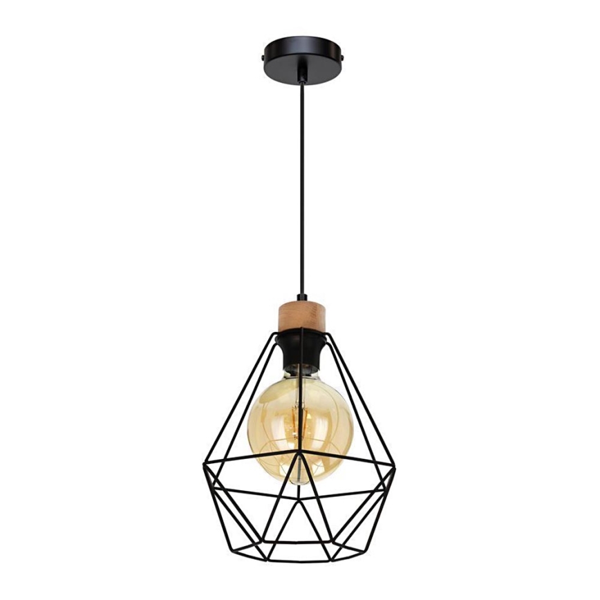 Pakabinamas sietynas DIAMENT 1xE27/60W/230V ąžuolas