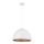 Pakabinamas sietynas DIAMENT 1xE27/60W/230V d. 35 cm baltas/varis