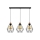 Pakabinamas sietynas DIAMENT 3xE27/60W/230V ąžuolas – FSC sertifikuota