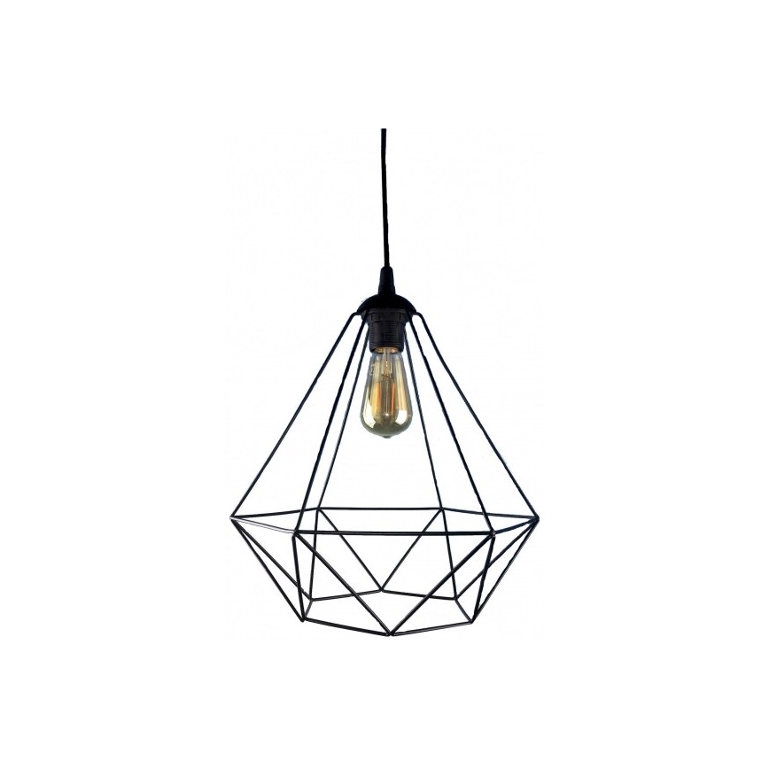 Pakabinamas sietynas DIAMOND 1xE27/60W/230V juodas