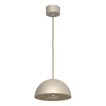 Pakabinamas sietynas ELGUND 1xE27/15W/230V diametras 28,5 cm smėlio spalva