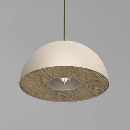 Pakabinamas sietynas ELGUND 1xE27/15W/230V diametras 35 cm smėlio spalva