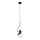 Pakabinamas sietynas ENIGMA 1xE14/10W/230V juoda/balta