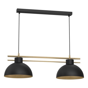 Pakabinamas sietynas ESTATE 2xE27/15W/230V juoda