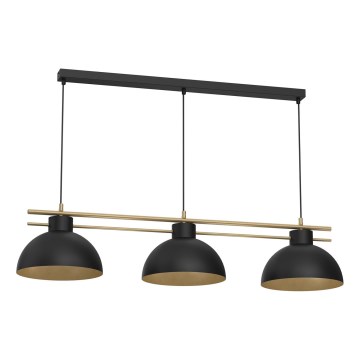 Pakabinamas sietynas ESTATE 3xE27/15W/230V juoda