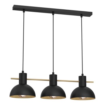 Pakabinamas sietynas ESTATE MINI 3xE27/15W/230V juoda