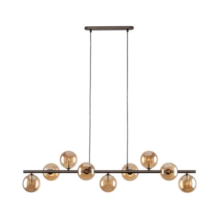 Pakabinamas sietynas ESTERA 9xG9/6W/230V ruda/dūminis smėlio spalva