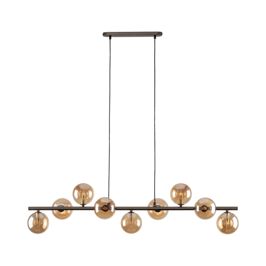 Pakabinamas sietynas ESTERA 9xG9/6W/230V ruda/dūminis smėlio spalva