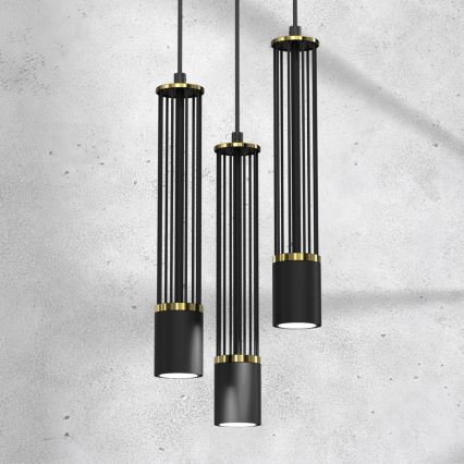Pakabinamas sietynas ESTILO 3xGU10/40W/230V juodas