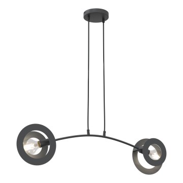 Pakabinamas sietynas EUFORIA 2xE27/15W/230V juoda