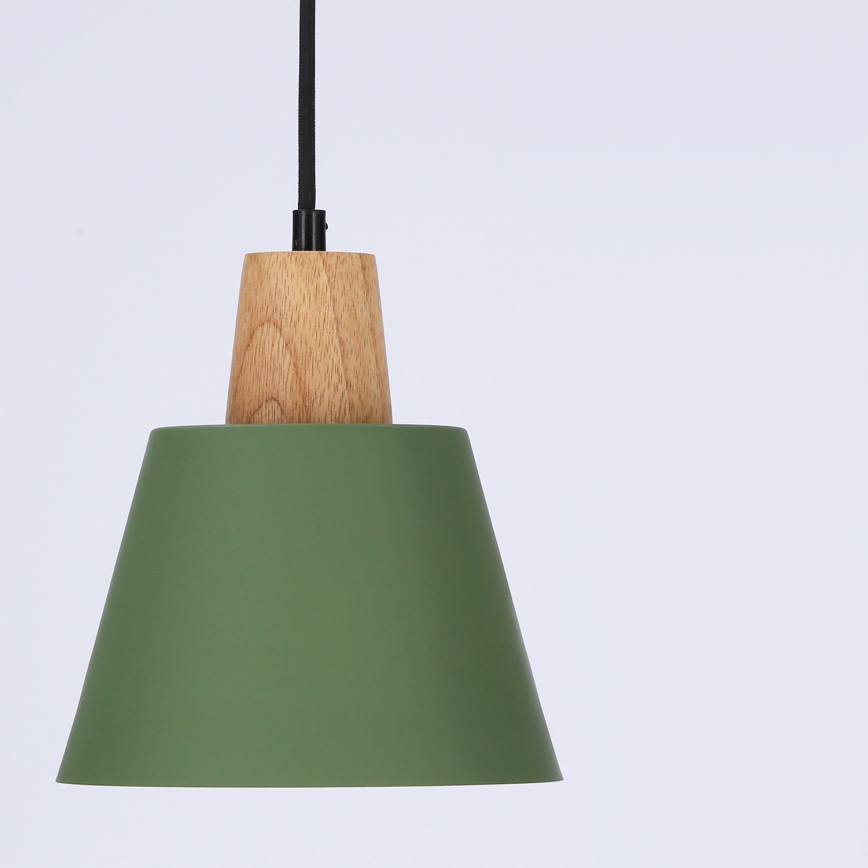 Pakabinamas sietynas FARO 1xE27/40W/230V žalia/bukas