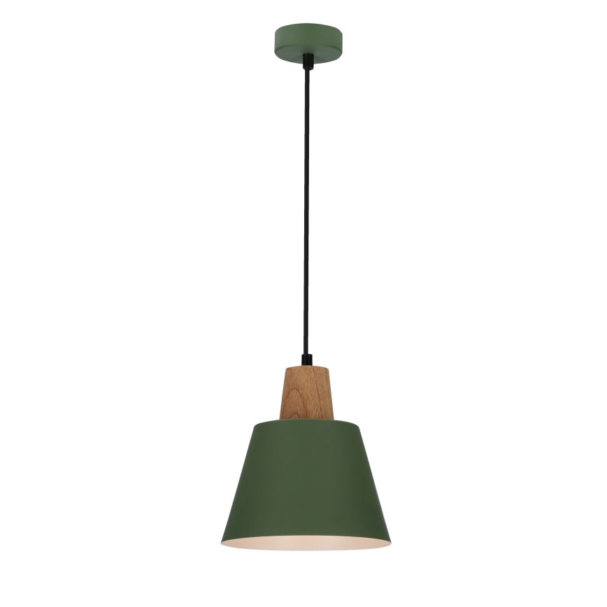 Pakabinamas sietynas FARO 1xE27/40W/230V žalia/bukas