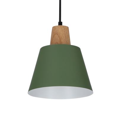 Pakabinamas sietynas FARO 1xE27/40W/230V žalia/bukas