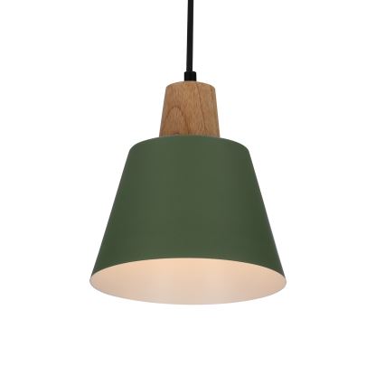 Pakabinamas sietynas FARO 1xE27/40W/230V žalia/bukas