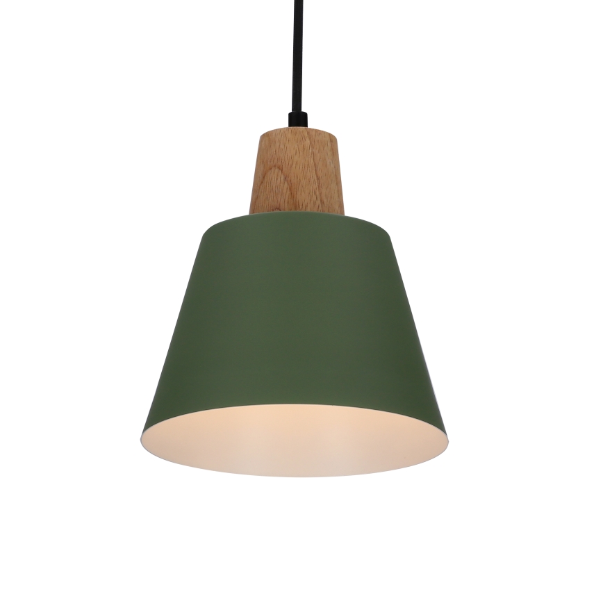 Pakabinamas sietynas FARO 1xE27/40W/230V žalia/bukas
