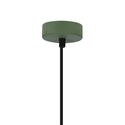 Pakabinamas sietynas FARO 1xE27/40W/230V žalia/bukas