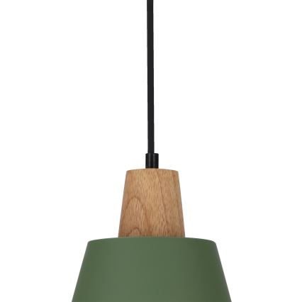 Pakabinamas sietynas FARO 1xE27/40W/230V žalia/bukas