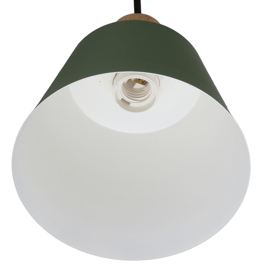 Pakabinamas sietynas FARO 1xE27/40W/230V žalia/bukas