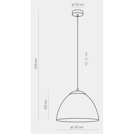 Pakabinamas sietynas FARO 1xE27/60W/230V juodas