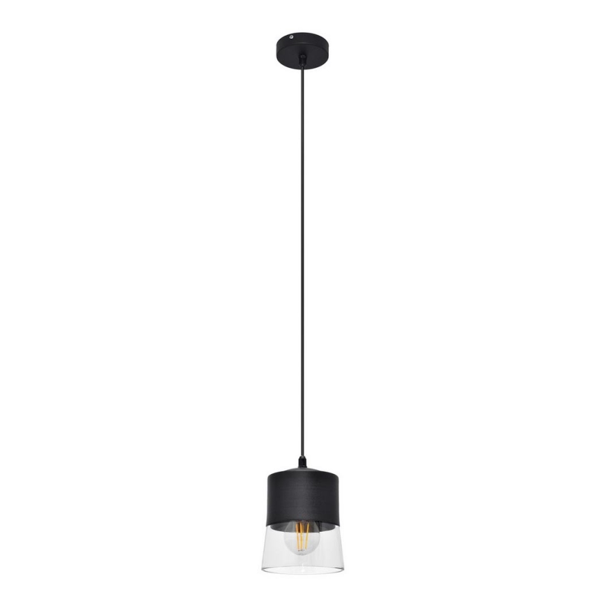 Pakabinamas sietynas FERGIE 1xE27/15W/230V juodas