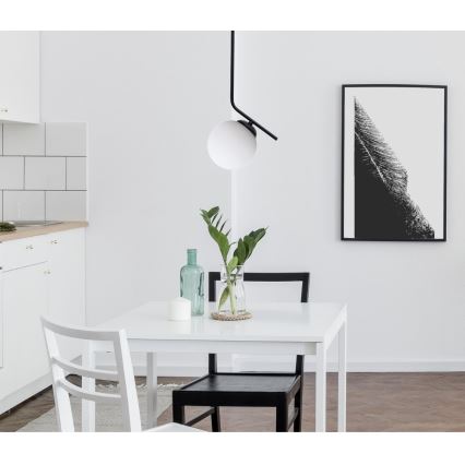 Pakabinamas sietynas FIRA 1xE27/60W/230V juoda