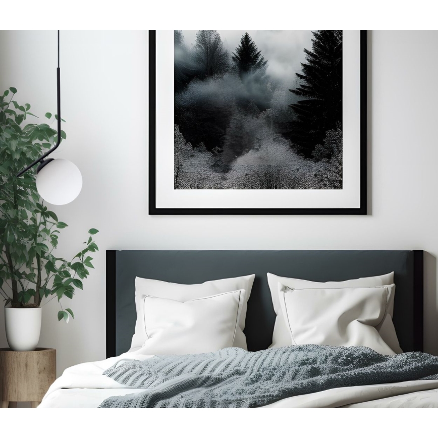 Pakabinamas sietynas FIRA 1xE27/60W/230V juoda