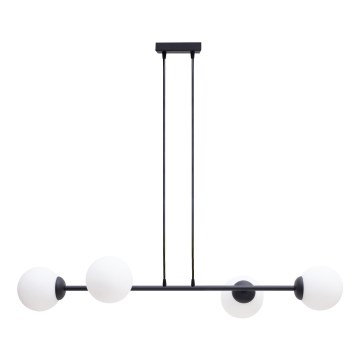 Pakabinamas sietynas FIRA 4xE27/60W/230V juoda