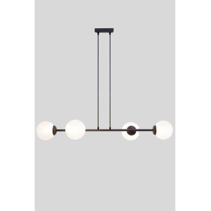 Pakabinamas sietynas FIRA 4xE27/60W/230V juoda