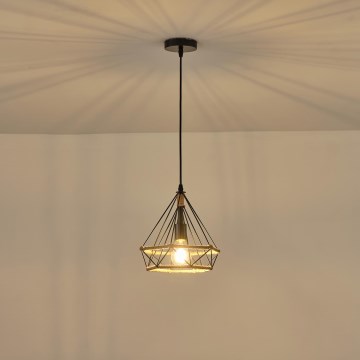 Pakabinamas sietynas FLARE 1xE27/15W/230V diametras 25 cm smėlio spalva