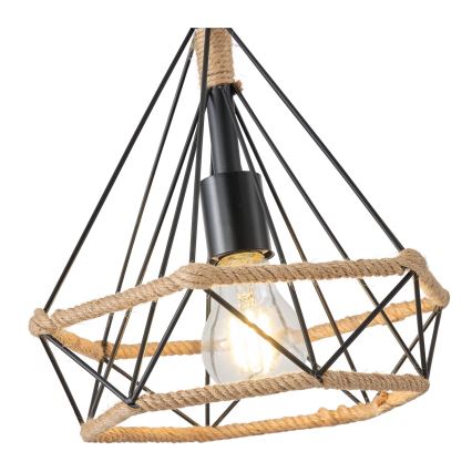 Pakabinamas sietynas FLARE 1xE27/15W/230V diametras 25 cm smėlio spalva